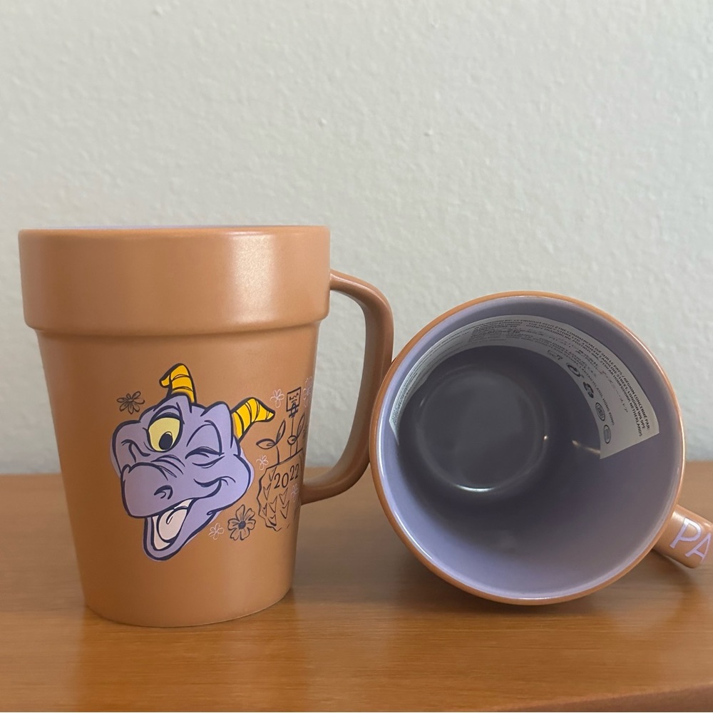 NWT - Disney 2022 Epcot Flower and Garden Pass-holder mugs - Featuring Figment - Picture 3 of 6
